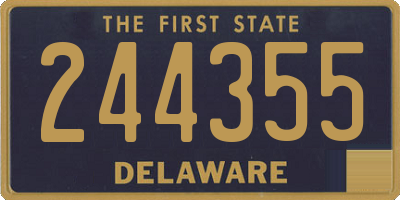 DE license plate 244355