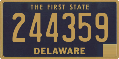 DE license plate 244359