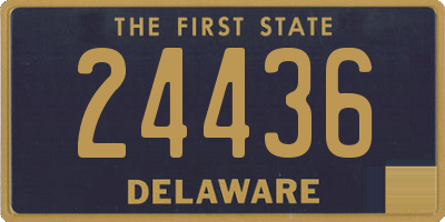 DE license plate 24436