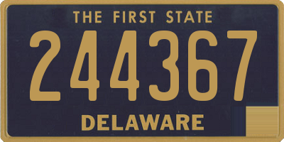 DE license plate 244367