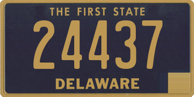 DE license plate 24437