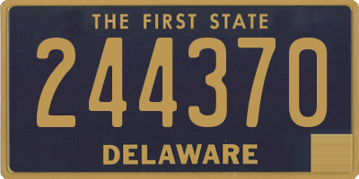 DE license plate 244370