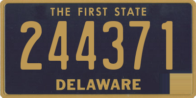 DE license plate 244371