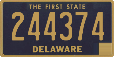 DE license plate 244374
