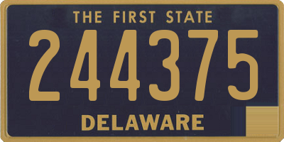 DE license plate 244375
