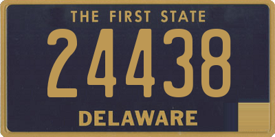 DE license plate 24438