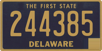 DE license plate 244385