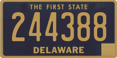 DE license plate 244388