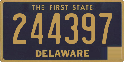DE license plate 244397