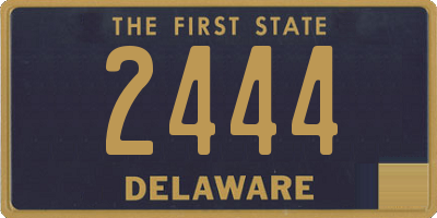 DE license plate 2444