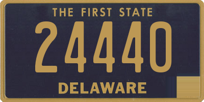 DE license plate 24440