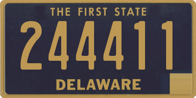 DE license plate 244411