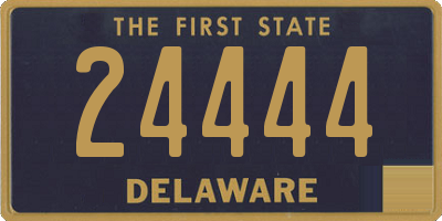 DE license plate 24444