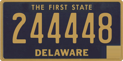 DE license plate 244448