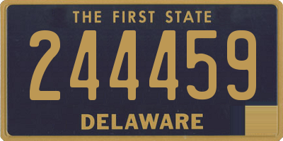 DE license plate 244459
