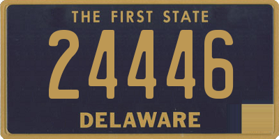 DE license plate 24446