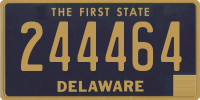 DE license plate 244464