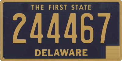 DE license plate 244467