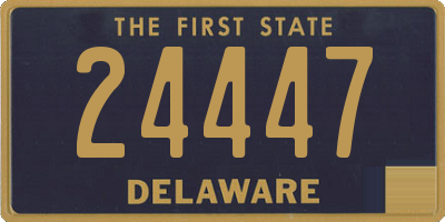 DE license plate 24447