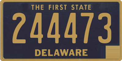 DE license plate 244473