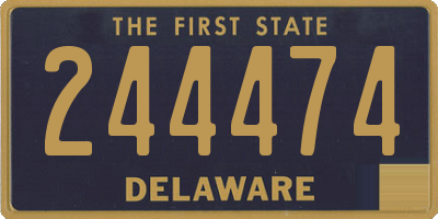 DE license plate 244474