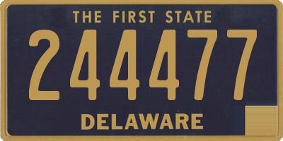 DE license plate 244477