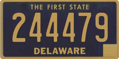 DE license plate 244479