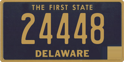 DE license plate 24448