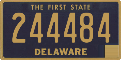 DE license plate 244484
