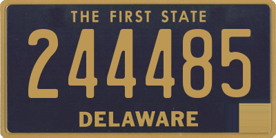 DE license plate 244485