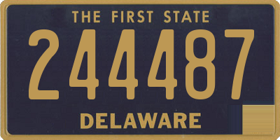 DE license plate 244487