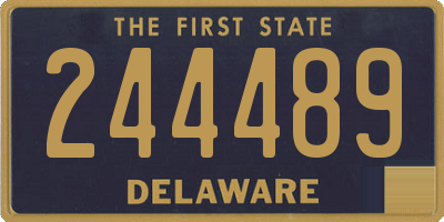 DE license plate 244489