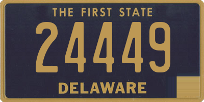 DE license plate 24449