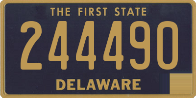 DE license plate 244490