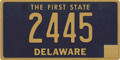 DE license plate 2445