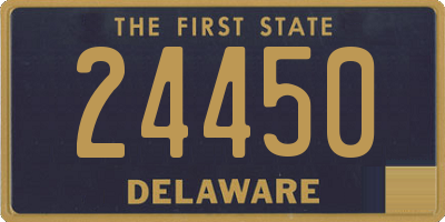 DE license plate 24450