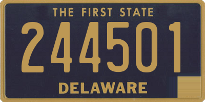 DE license plate 244501