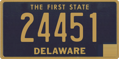 DE license plate 24451