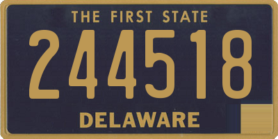 DE license plate 244518