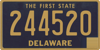DE license plate 244520