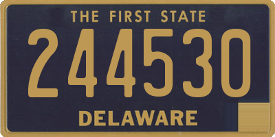 DE license plate 244530