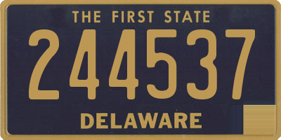 DE license plate 244537