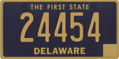 DE license plate 24454