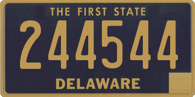 DE license plate 244544