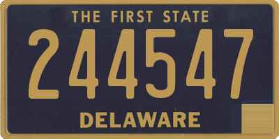 DE license plate 244547