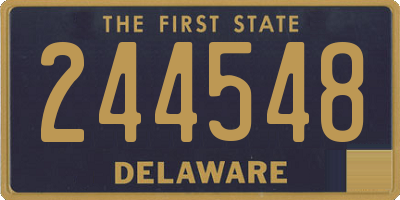 DE license plate 244548
