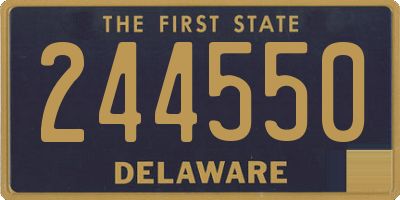 DE license plate 244550