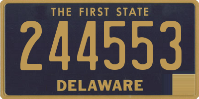 DE license plate 244553