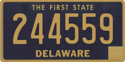 DE license plate 244559
