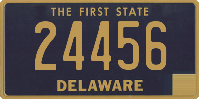 DE license plate 24456